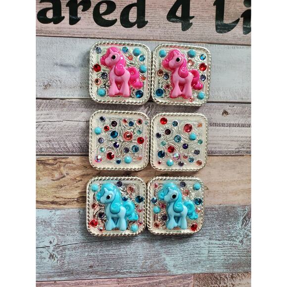 Unicorn conchos saddle tack set , unicorn concho, unicorn tack, unique concho - Picture 5 of 5